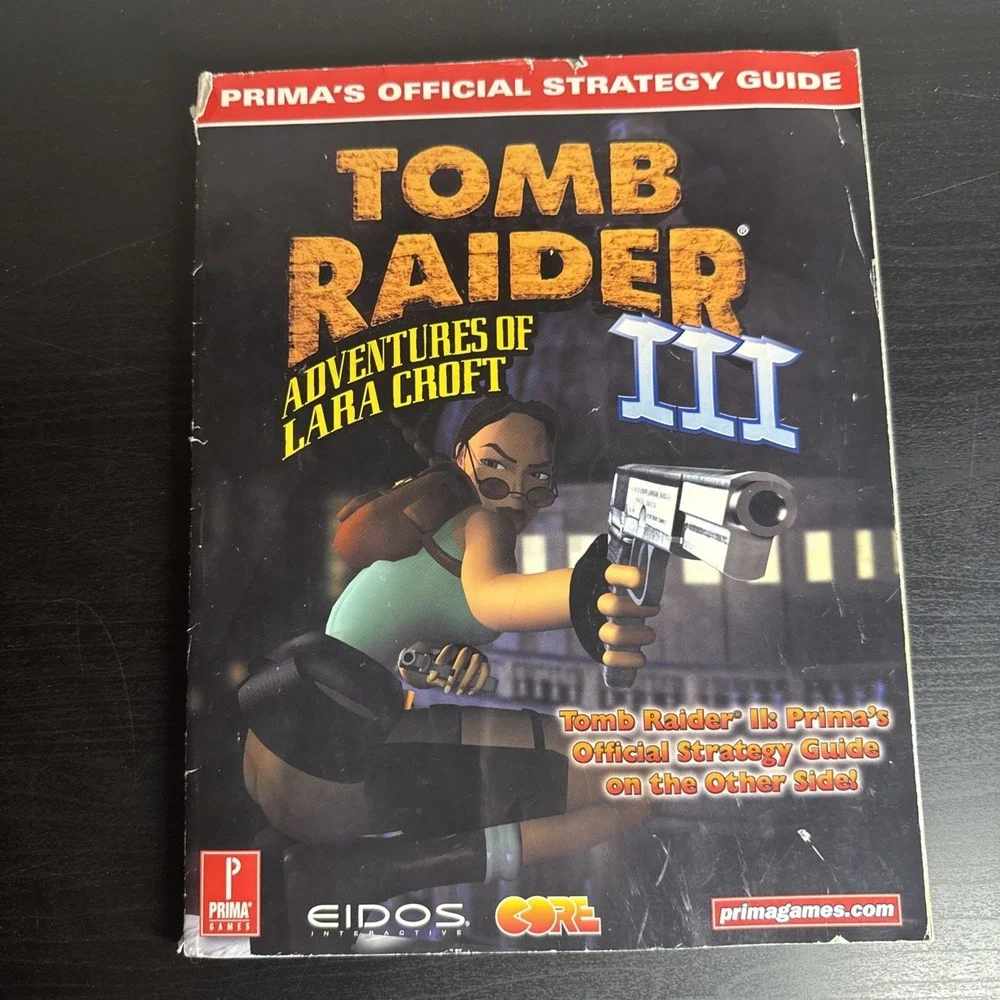 Prima Offical Strategy Guide Tomb Raider 2 And 3 Lara Croft Double Sided